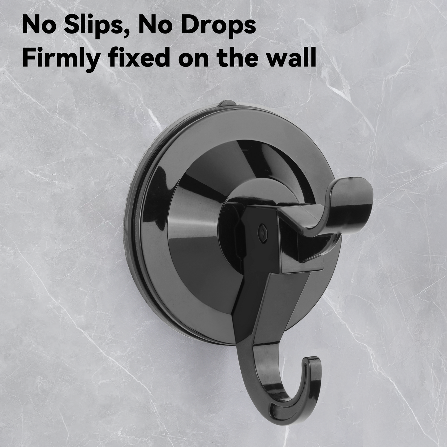 5 Pack Multi-purpose No Damage Wall Hooks, All Surface Attach Suction Cup or Adhesive Hanging Hanger Home Accessories Storage Organizer Holder for Bathroom, Kitchen, Cabinet, Shower, Door, Towel, Coat