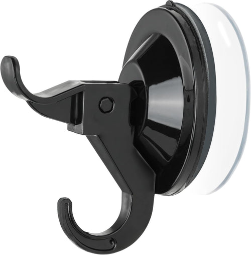 5 Pack Multi-purpose No Damage Wall Hooks, All Surface Attach Suction Cup or Adhesive Hanging Hanger Home Accessories Storage Organizer Holder for Bathroom, Kitchen, Cabinet, Shower, Door, Towel, Coat