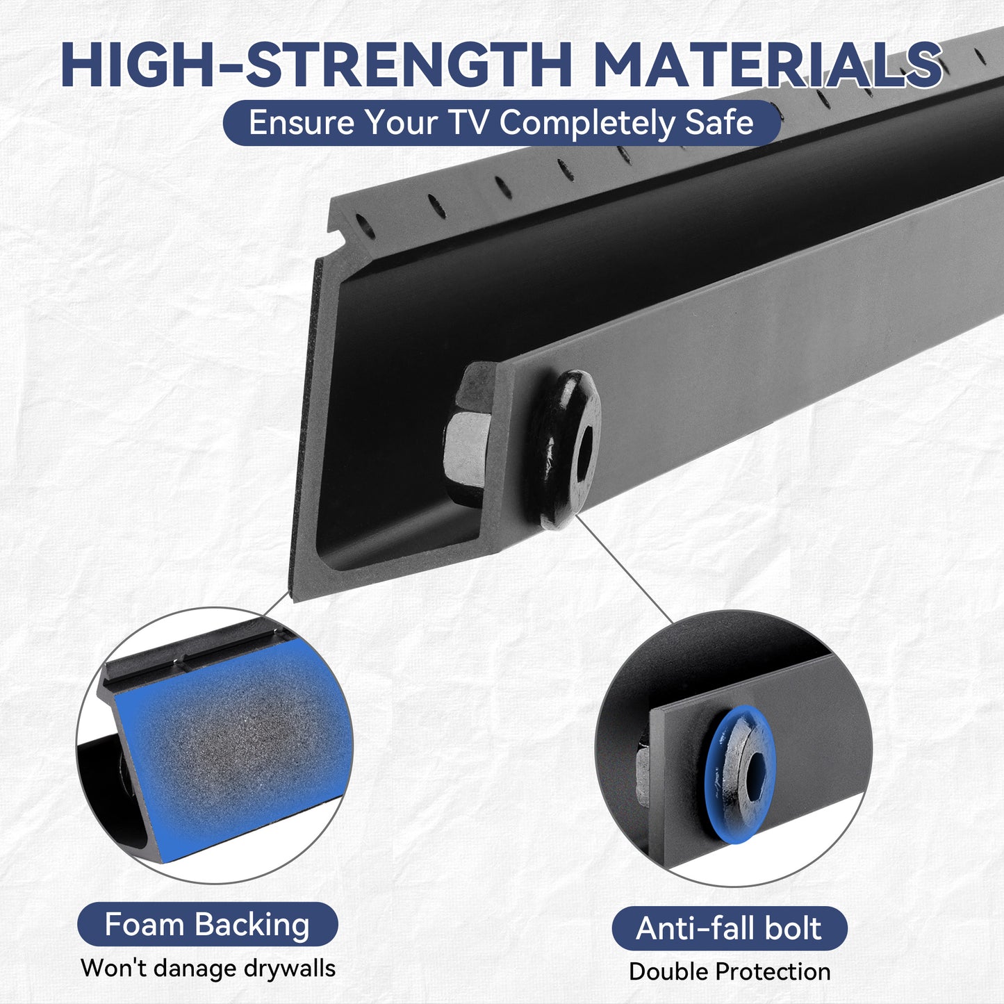 1-Minute Installation TV Wall Mount, No Stud No Drill 22 to 55 inch Television Bracket Drywall Studless Hanger, Max Load 100 lbs, VESA 100 x 100 to 400 x 400mm, Levels and Hardware Included