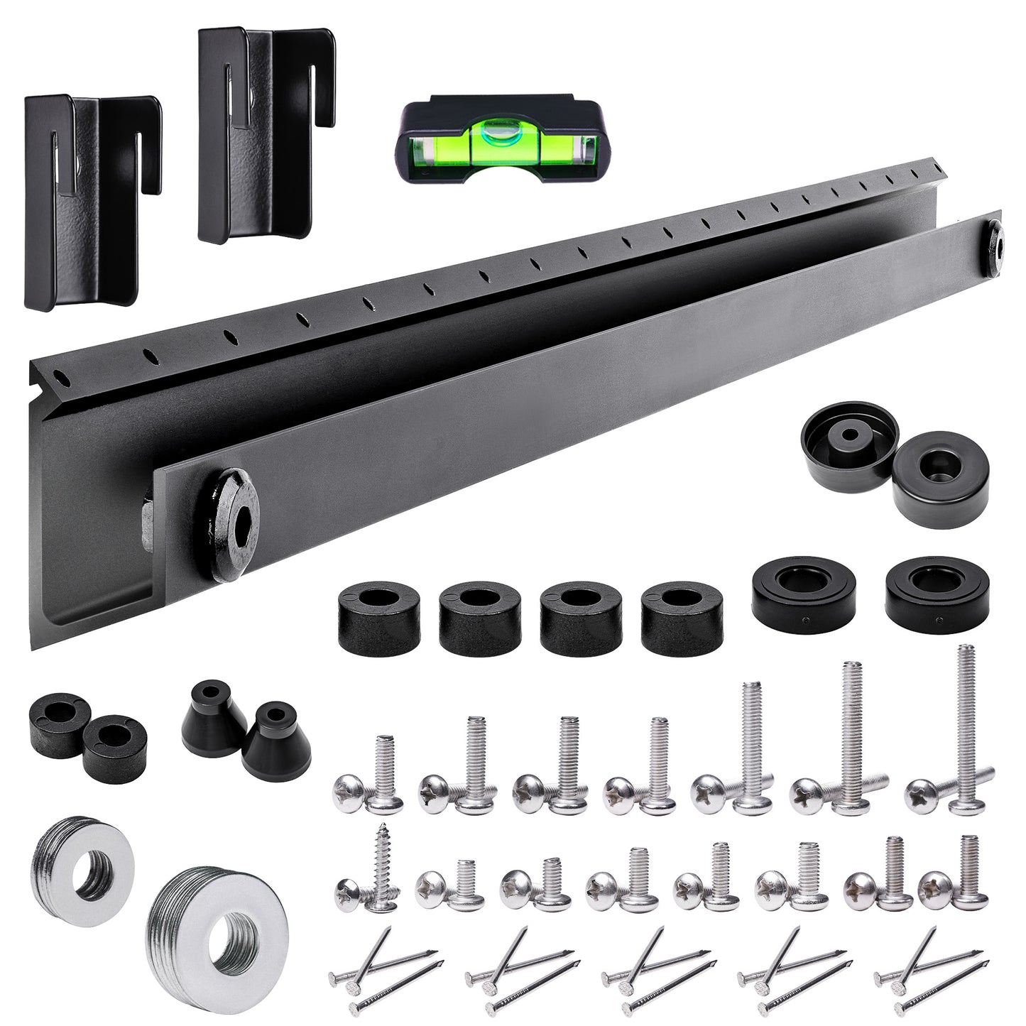 1-Minute Installation TV Wall Mount, No Stud No Drill 22 to 55 inch Television Bracket Drywall Studless Hanger, Max Load 100 lbs, VESA 100 x 100 to 400 x 400mm, Levels and Hardware Included